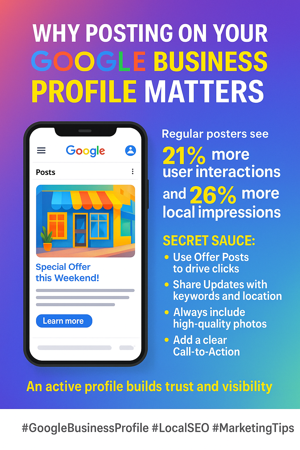 Is Google Begging You to Post on Your Google Business Profile?✨